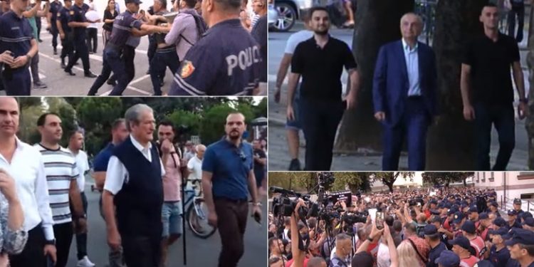Pas Berishës edhe Meta i bashkohet protestës para Ministrisë së Brendshme