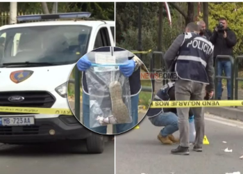 FOTO/ ‘Skenë krimi’ Policia rrethon vendin ku u godit Sali Berisha, mbledh pecetat me gjak