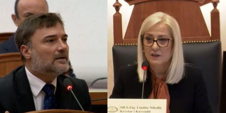Nuk lejoi deputetët e PD të flisnin dhe mbylli seancën, grupi i Alibeajt nis procedurat për shkarkimin e Lindita Nikollës