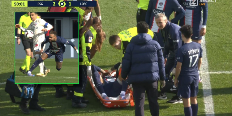 Neymar pësoi një dëmtim në kyçin e këmbës dhe u transportua me barelë