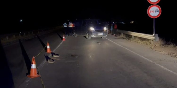 Furgoni përplas këmbësorin në Maliq