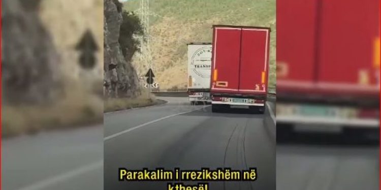 Parakaloi në kthesë, 32 mijë lekë gjobë për drejtuesin e kamionit