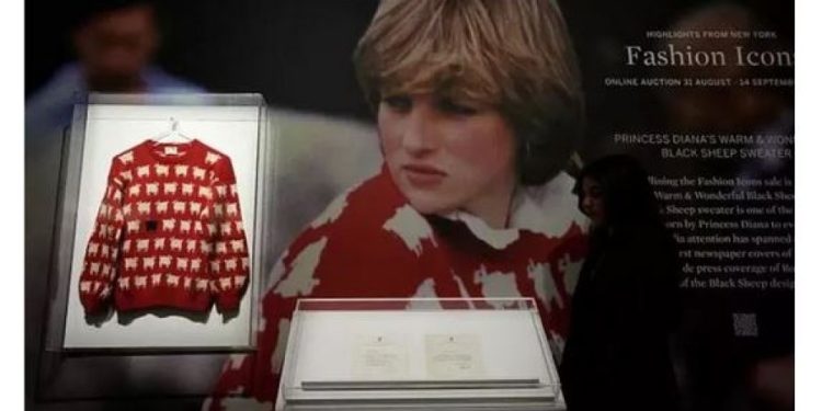 Zbulohet çmimi marramendës me të cilin shitet në ankand bluza e Princeshës Diana