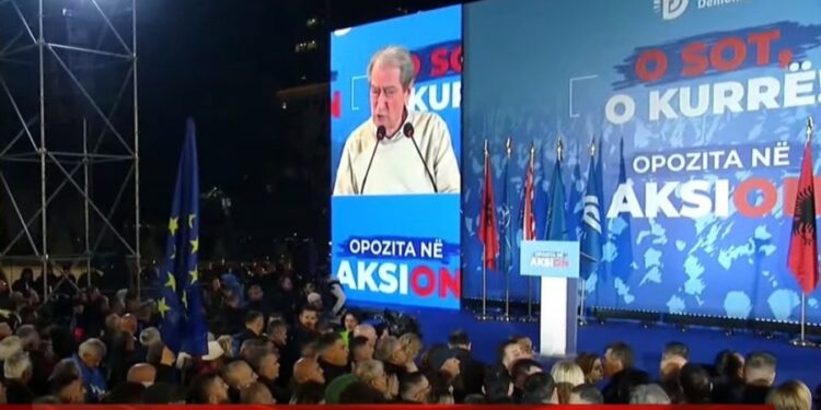 Sali Berisha: Uragani juaj është uragani i lirisë