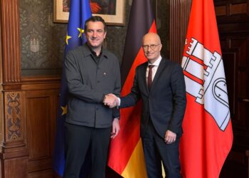 Veliaj në Hamburg, takim me kryebashkiakun Peter Tschentscher