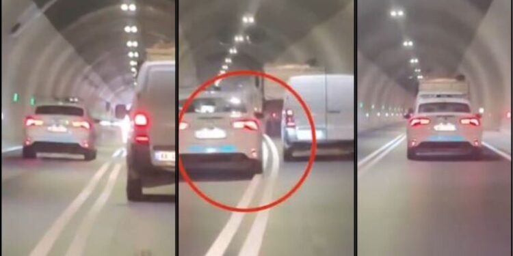 Automjeti i policisë vë në rrezik qytetarët, e pëson efektivi që parakaloi në tunel